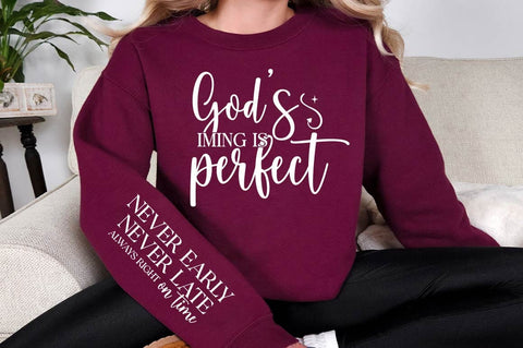 God’s Timing Is Perfect Sleeve SVG Design SVG Regulrcrative 
