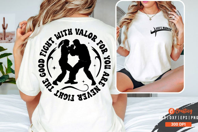 GODS WARRIOR Front and Back SVG T shirt Design SVG Designangry 