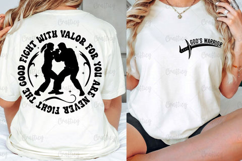 GODS WARRIOR Front and Back SVG T shirt Design SVG Designangry 