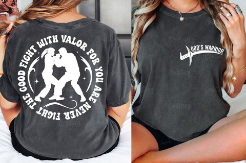 GODS WARRIOR Front and Back SVG T shirt Design SVG Designangry 