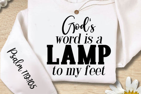 God’s Word Is A Lamp Sleeve SVG Design SVG Regulrcrative 