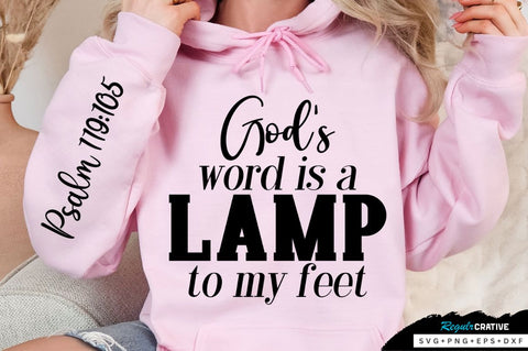 God’s Word Is A Lamp Sleeve SVG Design SVG Regulrcrative 