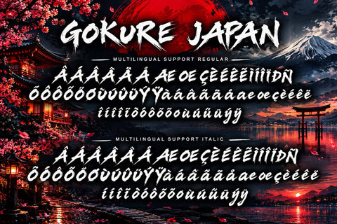 Gokure Japan Font Prasetya Letter 
