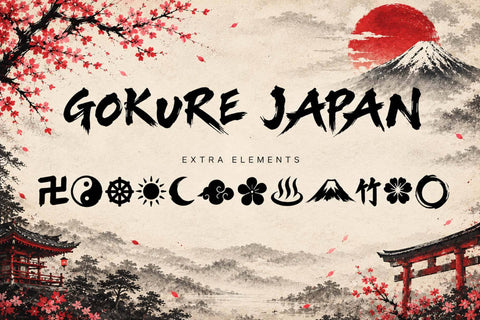 Gokure Japan Font Prasetya Letter 