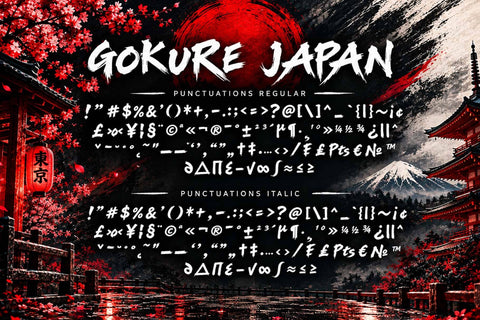 Gokure Japan Font Prasetya Letter 
