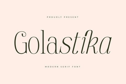 Golastika - Modern Serif Font Font Letterena Studios 