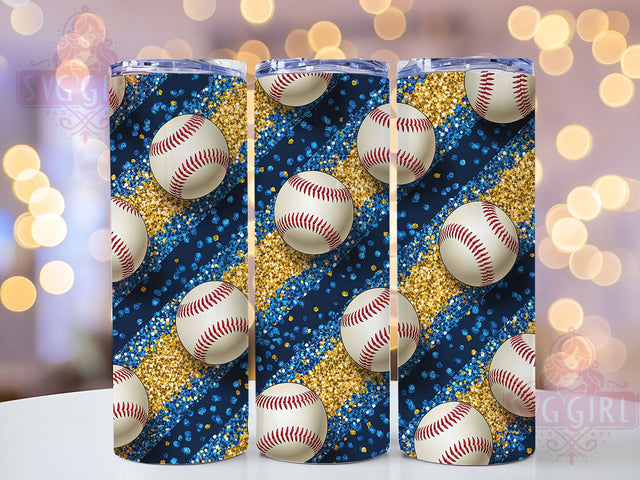 Gold Baseball Mom Coach Tumbler Wrap, Gold Baseball Png, Baseball Sublimation, Baseball Mom Gift, 20oz Skinny Tumbler, Sports Tumbler Png, Baseball Coach Gift Sublimation SvggirlplusArt 