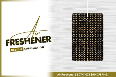 Gold Dot Pattern on Black Background Abstract Design Sublimation Regulrcrative 