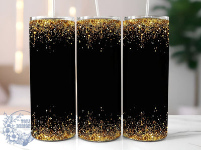 Gold Dripping Glitter Tumbler Wrap, Gold Tumbler Wrap, Glitter Tumbler Design, Sublimation Tumbler, 20oz Tumbler Wrap, Dripping Gold Glitter, Custom Tumbler Design, Drinkware Sublimation Sublimation ToriDesigns 