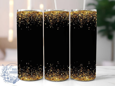 Gold Dripping Glitter Tumbler Wrap, Gold Tumbler Wrap, Glitter Tumbler Design, Sublimation Tumbler, 20oz Tumbler Wrap, Dripping Gold Glitter, Custom Tumbler Design, Drinkware Sublimation Sublimation ToriDesigns 