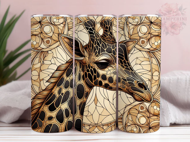 Gold Giraffe 20oz Tumbler Wrap PNG, Skin Giraffe Tumbler Png, Straight & Tapered Tumbler Wrap, Instant Digital Download Sublimation Li Zamperini 