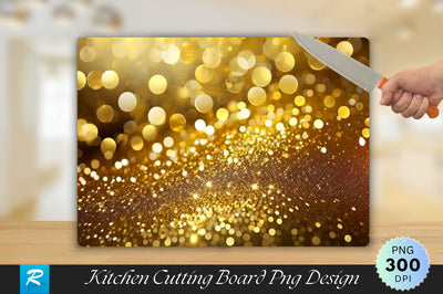 Gold Glitter Background Wallpaper Cutting Board Sublimation Regulrcrative 
