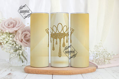 Gold Glitter Drip 20oz Tumbler Design Sublimation sassyprint 