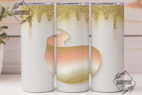 Gold Glitter Drip Tumbler Wrap Sublimation sassyprint 