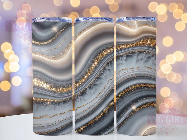 Gold Glitter Marble Luxe Tumbler, Glitter Stone Wrap, 20oz Tumbler Sublimation, Luxe Marble Effect Design, Glamorous Rock Texture Sublimation, Elegant Sparkle Tumbler, Chic Crystal Wrap Sublimation SvggirlplusArt 