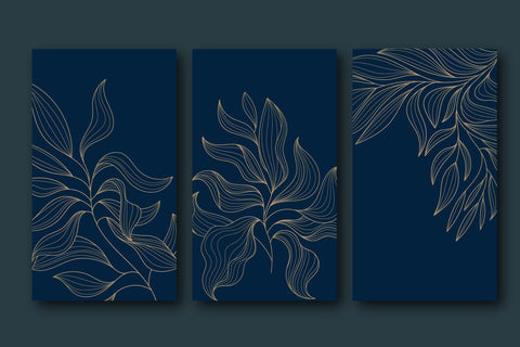 Gold leaves, luxury background decoration svg, dxf, eps, png SVG dadan_pm 