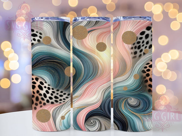 Gold Marble Leopard Print Tumbler, Marble Gold Design, Glitter Tumbler Art, 20Oz Sublimation, Gold Marble Wrap, Glam Leopard Printable, Sparkle Tumbler Design Sublimation SvggirlplusArt 
