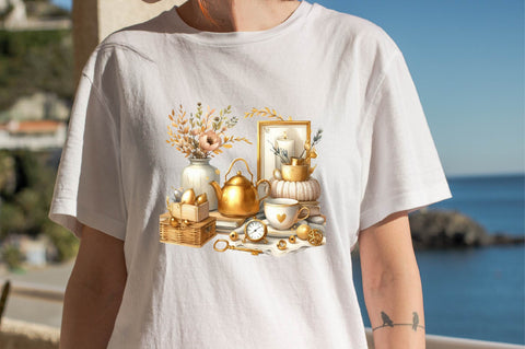 Gold Spring Cozy Home Sublimation Clipart Sublimation SVGArt 