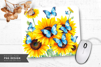 Golden Blossoms Mousepad Sublimation Regulrcrative 