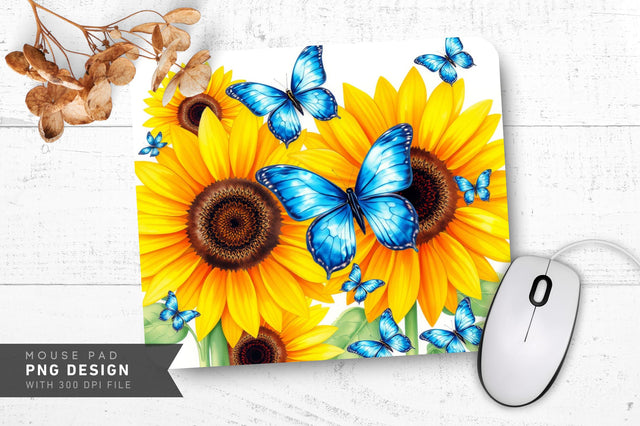 Golden Blossoms Mousepad Sublimation Regulrcrative 