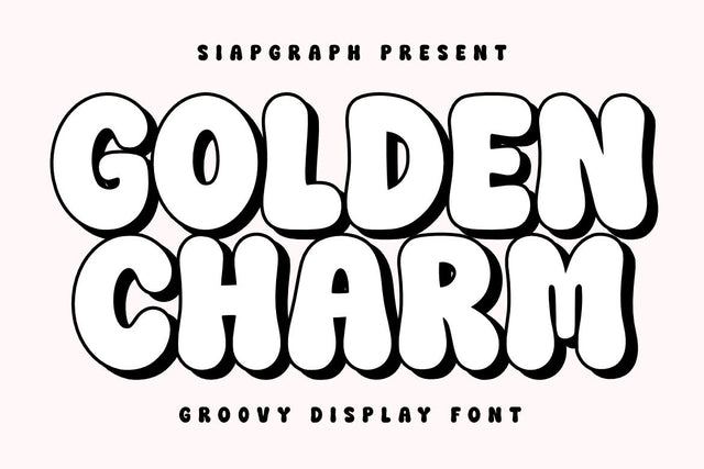 Golden Charm - Fun Groovy Font Font Masyafi Studio 