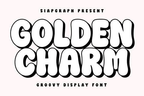 Golden Charm - Fun Groovy Font Font Masyafi Studio 