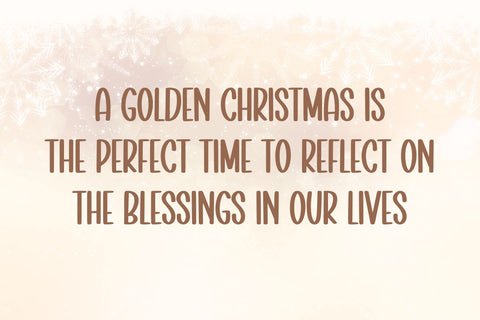 Golden Christmas Font Masyafi Studio 