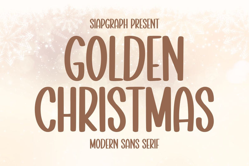 Golden Christmas Font Masyafi Studio 