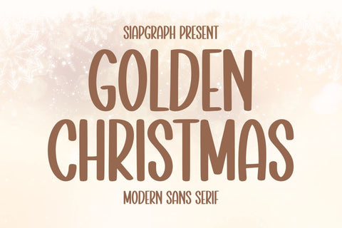 Golden Christmas Font Masyafi Studio 