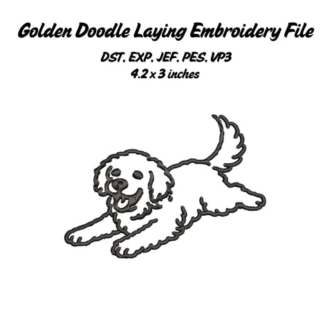 Golden Doodle Embroidery File Bundle Embroidery/Applique DESIGNS Stitched Haus 