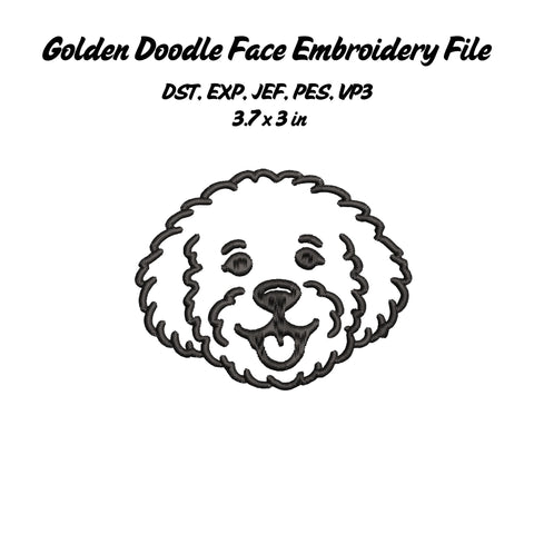 Golden Doodle Embroidery File Bundle Embroidery/Applique DESIGNS Stitched Haus 