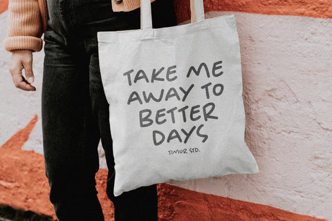 Golden Ember - All Caps Handwritten Font Font Timur type 