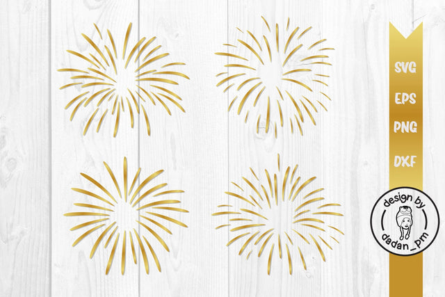 Golden fireworks svg SVG dadan_pm 