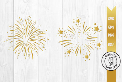 Golden fireworks svg SVG dadan_pm 