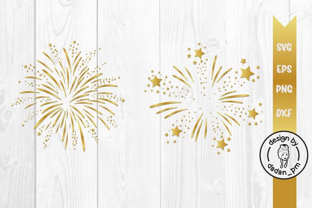 Golden fireworks svg SVG dadan_pm 