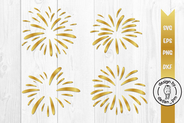 Golden fireworks svg SVG dadan_pm 