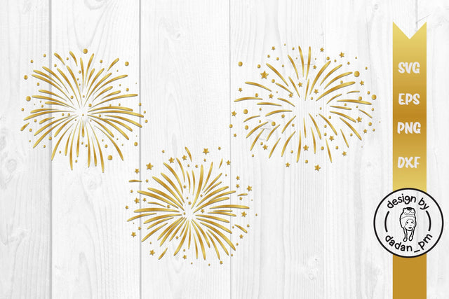 Golden fireworks svg SVG dadan_pm 