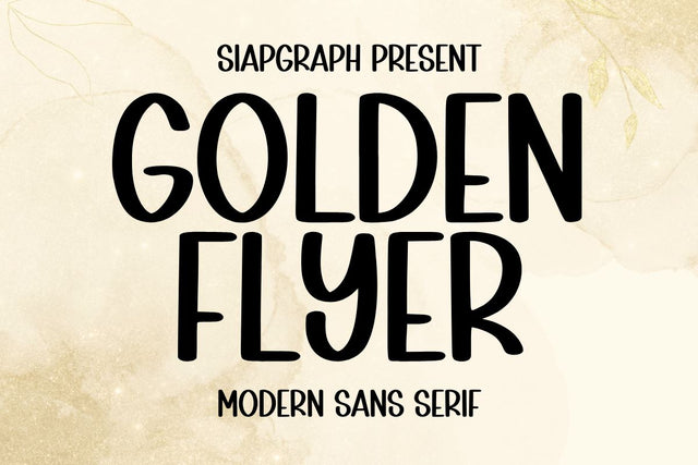 Golden Flyer Font Masyafi Studio 