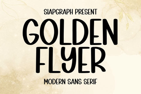 Golden Flyer Font Masyafi Studio 