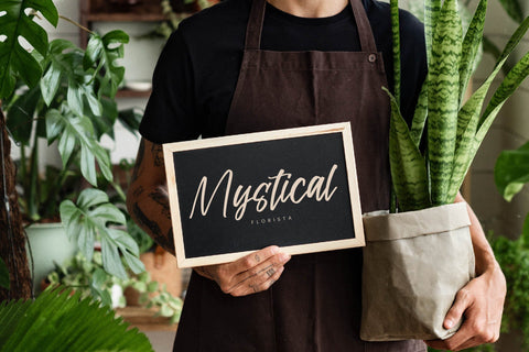 Golden Forest - Modern Handwritten Script Font Letterena Studios 