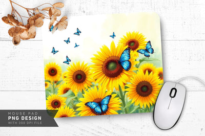 Golden Glow Bouquet Mousepad Sublimation Regulrcrative 