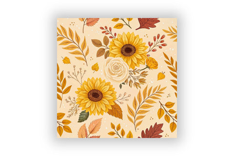 Golden Hour Garden Digital Paper, Autumn Craft Work, Autumn Pattern, Fall Pattern, Scrapbook Kit, Autumn Leaves, Autumn Vibe Digital Pattern FloridPrintables 