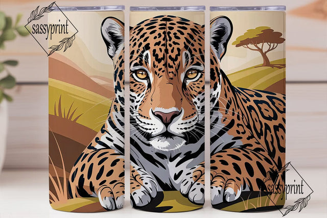 Golden Jaguar 20oz Tumbler Wrap Sublimation sassyprint 