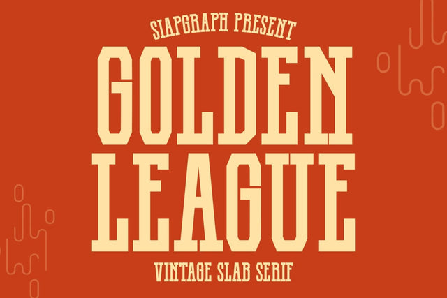 Golden League - Vintage Slab Serif Font Font Masyafi Studio 