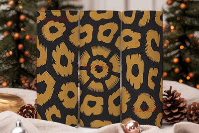 Golden Leopard 20oz Tumbler Wrap Sublimation DesignSVG 