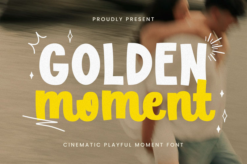 Golden Moments Font Mozarella 
