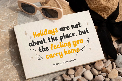 Golden Moments Font Mozarella 