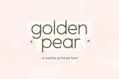 Golden Pear - Cute Handwritten Font Font KA Designs 