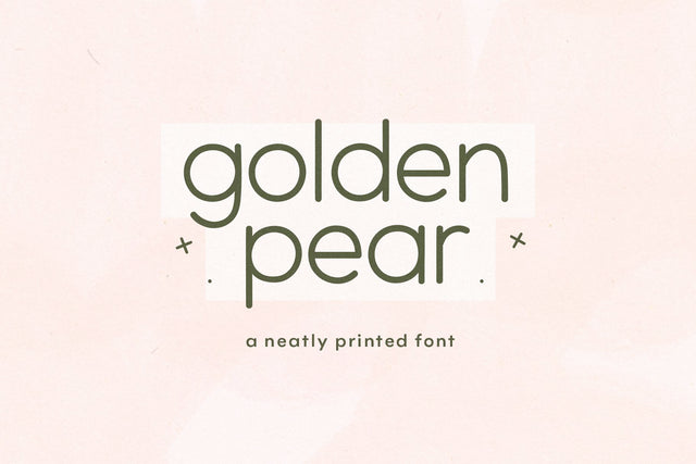Golden Pear - Cute Handwritten Font Font KA Designs 
