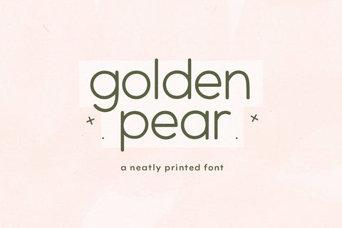 Golden Pear - Cute Handwritten Font Font KA Designs 